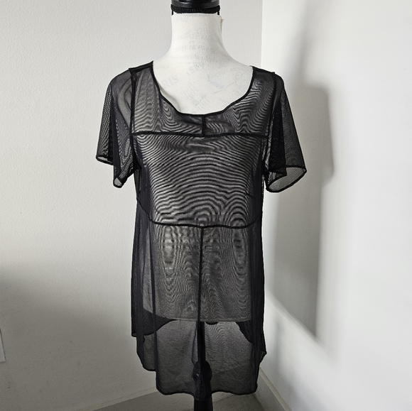 🔥La Blanca beachwear sheer black cover up size small 🔥 - Picture 6 of 8